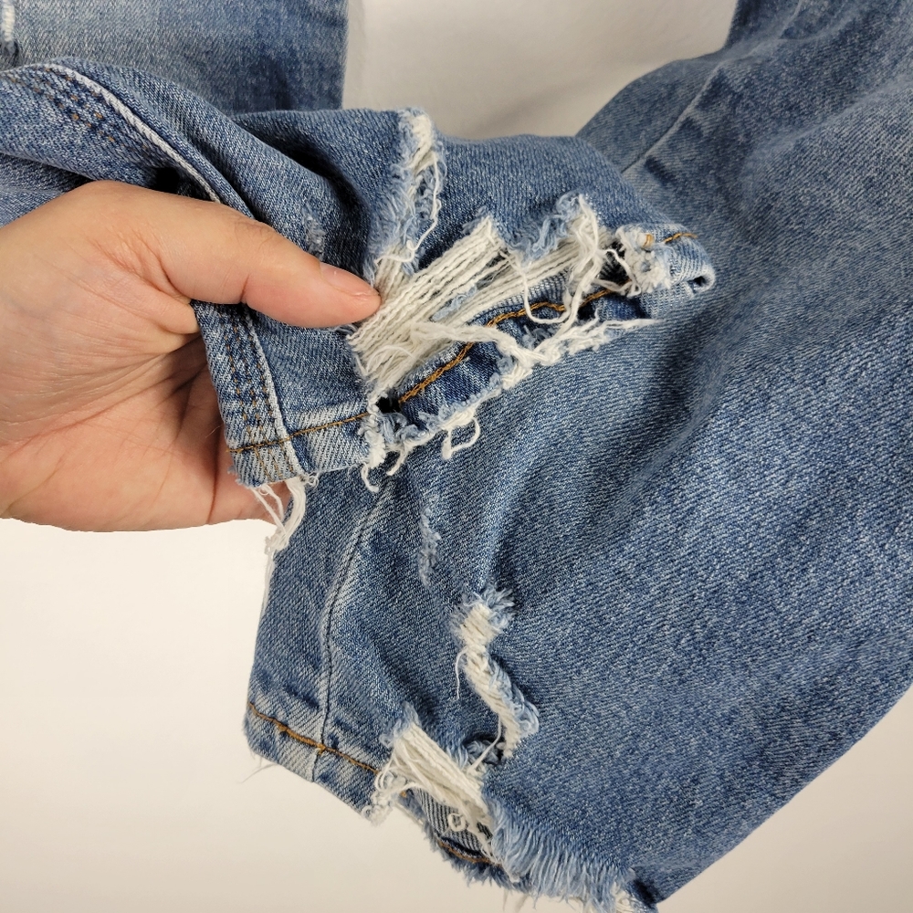 Anthropologie Closed Pedal Queen Mid Rise Slim Straight Raw Hem Ankle Jeans - Picture 5 of 14